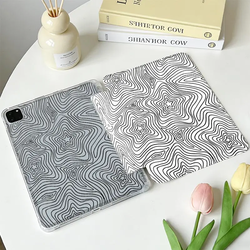 Tri‑Fold Stand TPU Shockproof Flip Cover For Xiaomi Pad 5/5Pro 6/6Pro 11 inch Xiaomi Pad 7/7Pro 8/8Pro 11.2 Redmi Pad SE 11