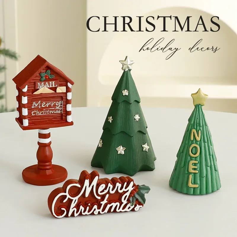 

Christmas Decoration Creative Resin Crafts Ornaments Christmas Table Decoration Family Christmas Atmosphere Decoration Gifts