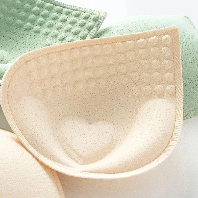 

Woman Swimsuit Padded Sponge Foam Push Up Pads Enhancer Chest Cup Thick Bikini Swimwear Inserts Triangle Bra Pad