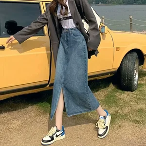 8 en çok satılan, etekli midi kot kot pantolon - №3