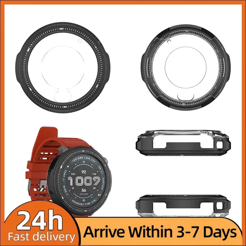 

Protective Bumper Shell Hollow Drop-Resistant Protective Case Shockproof Compatible for Amazfit Balance 2 Smart Watch 47mm