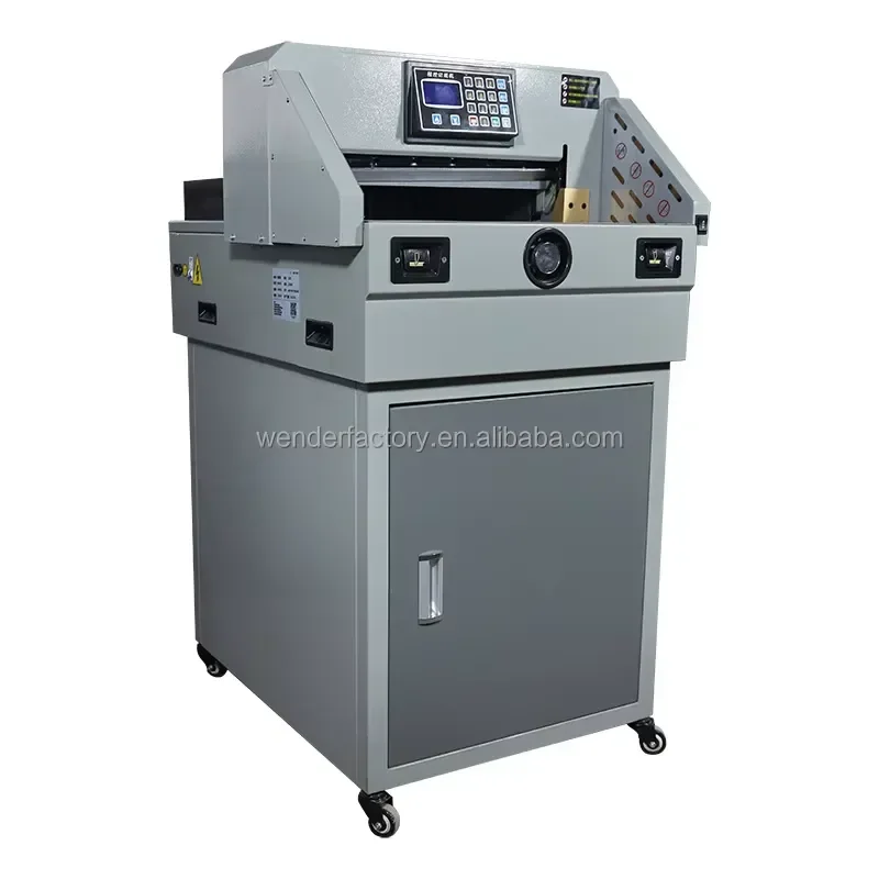 CE Certificate WD-4606S Professional Manufacturer Low Noise Heavy Programmable Electric Automatic A4 Paper Cutting