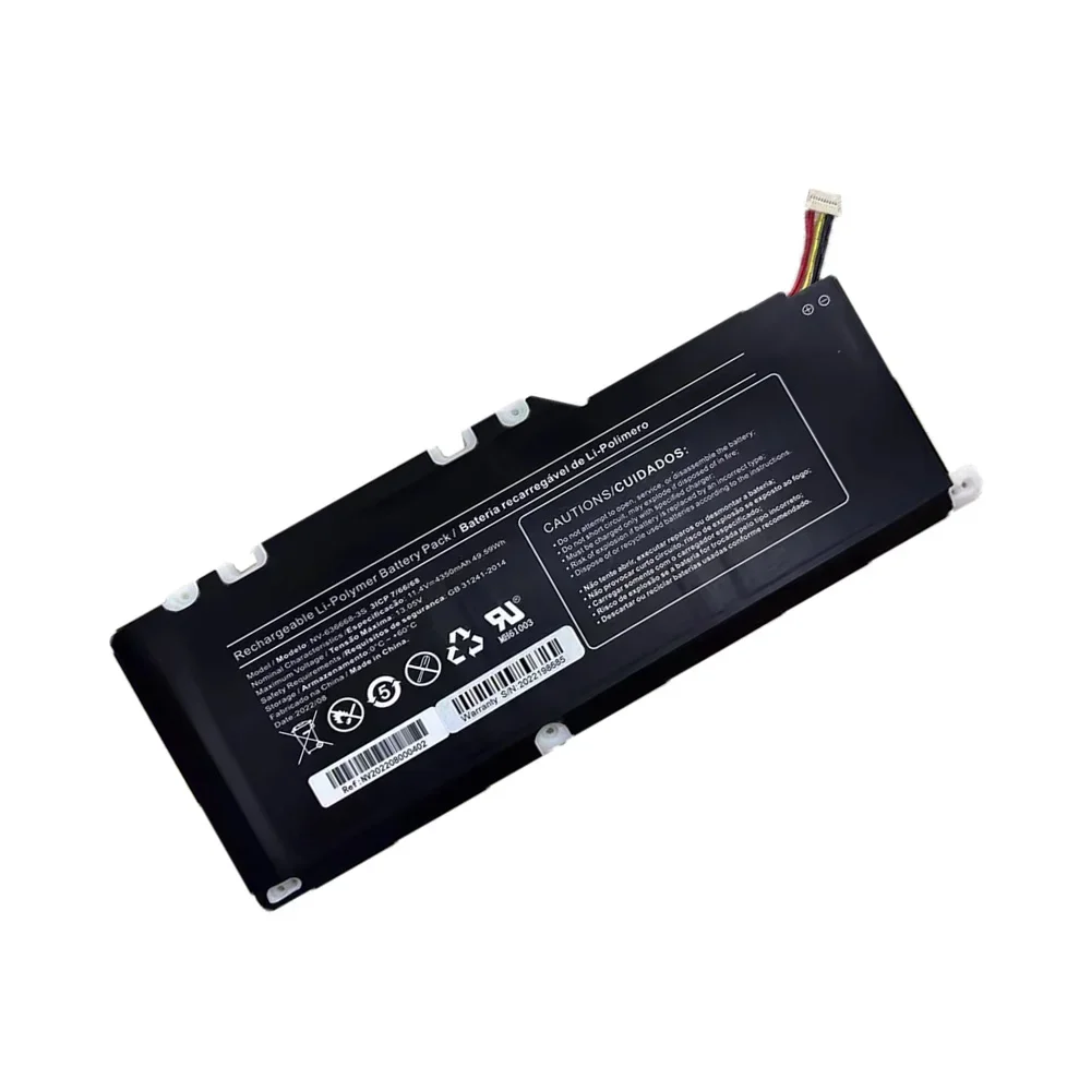Imagem -04 - Bateria do Portátil para Positivo Nv636668- 2s Nv-6366683s Nv-636668- 2s Nv-636668-3s Nv-636668-3s 3ipc 66 68 Linhas Novo 11.4v
