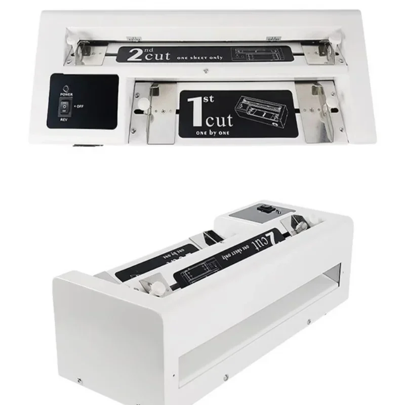A4 Electric Business Card Cutter Heavy Duty Fine-tuning Card Cutting Machine  Paper Guillotine Paper Trimmer Office Electronics