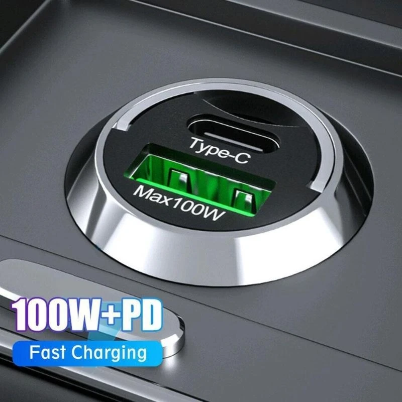 Efficient Type C 100W Charges Quick Charges for Business Trips & Daily Use