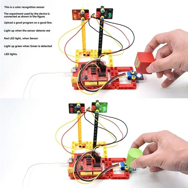 Color Sensor Recognition Module RGB Module IIC 2.54 Interface For Arduion Motherboard Compatible With LEGO-PZZW
