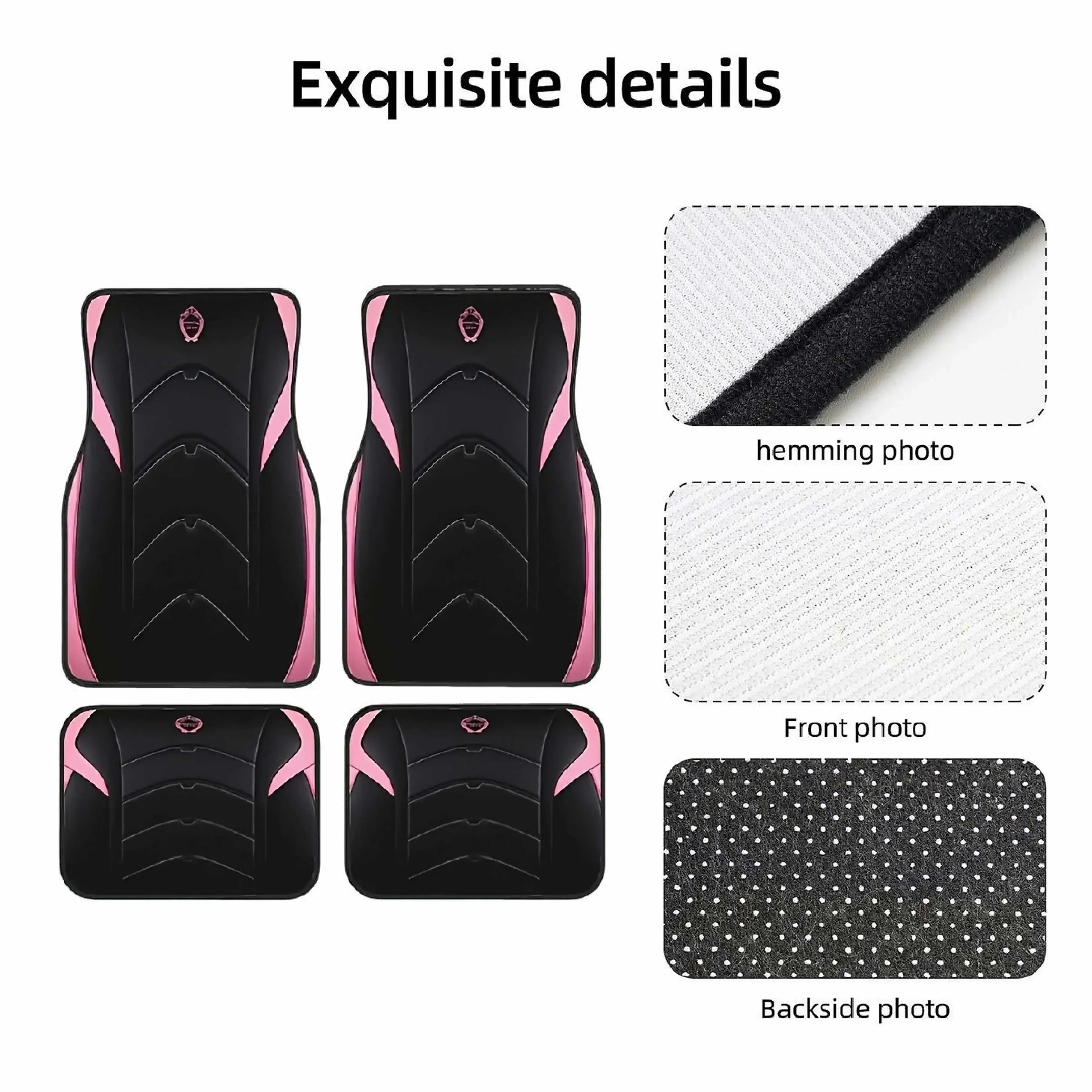Red Bride Letter Car Floor Mats Durable Fashion Car Decor Universal Gift