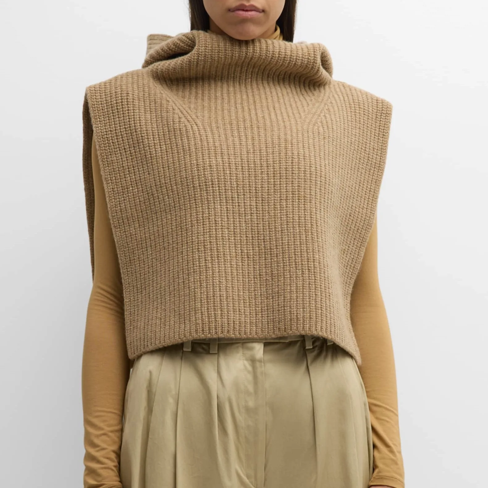 

Осень/зима 2022, новая повседневная универсальная многослойная вязаная шаль с капюшоном для женщин