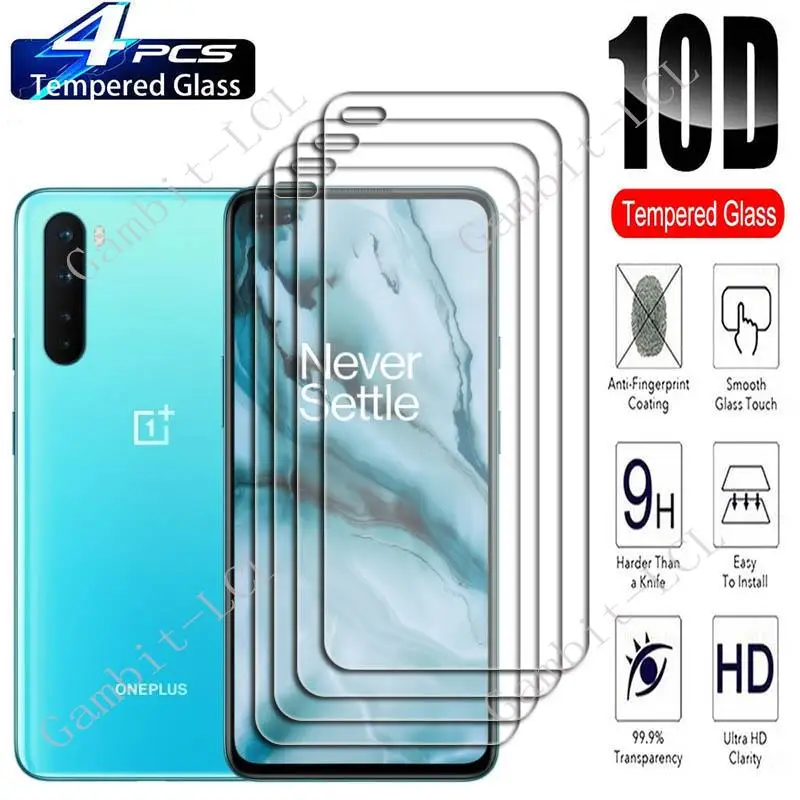 

4 шт. для OnePlus Nord 6,44 дюйма, защитное закаленное стекло для экрана OnePlusNord One Plus 1 + Nord AC2001, AC2003, защитная пленка
