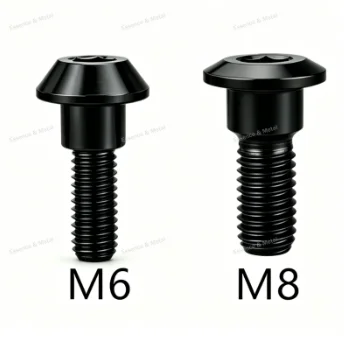 2/5pcs TC4 Titanium Alloy Bolts M6 M8x20/22/25/30/33/35/40mm Motorcycle Rear Brake Disc Screw for Disc Brake Rotor Bolts