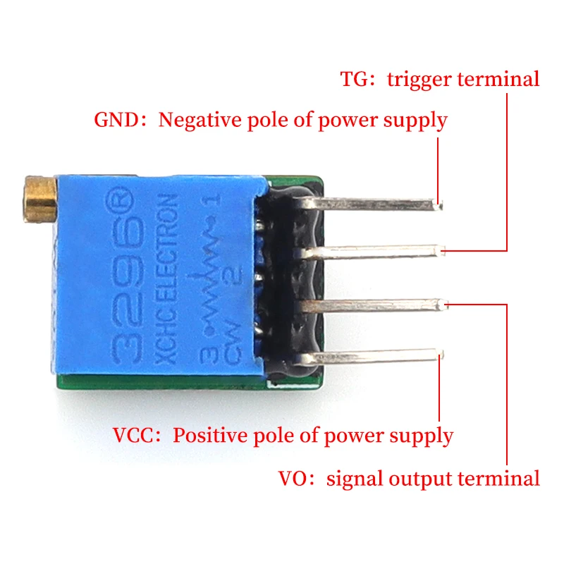 NE555 DW44 Monostable Circuit Anti Shake Delay Switch Automatically Triggers Without Power Supply