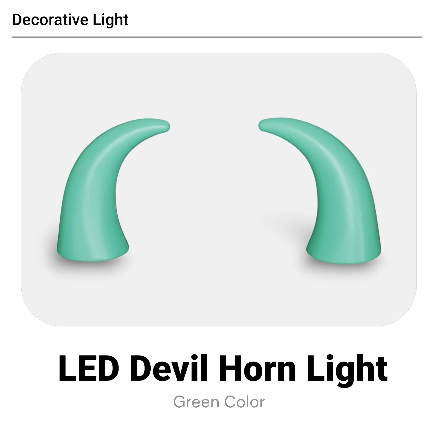 

Set New Design Decorative LED Devil Horn Light for Heavy Duty Trucks SUV ATV Universal 12-24V
