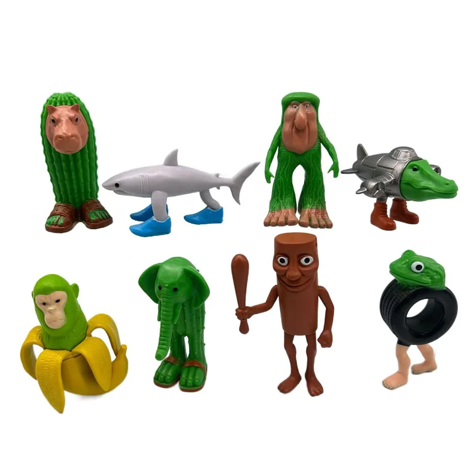 8Pcs Tung Tung Tung Sahur Figure Toy Tralalero Tralala Figure Toy Tung Tung Tung Sahur Toy Tralalero Tralala Shark Figurine