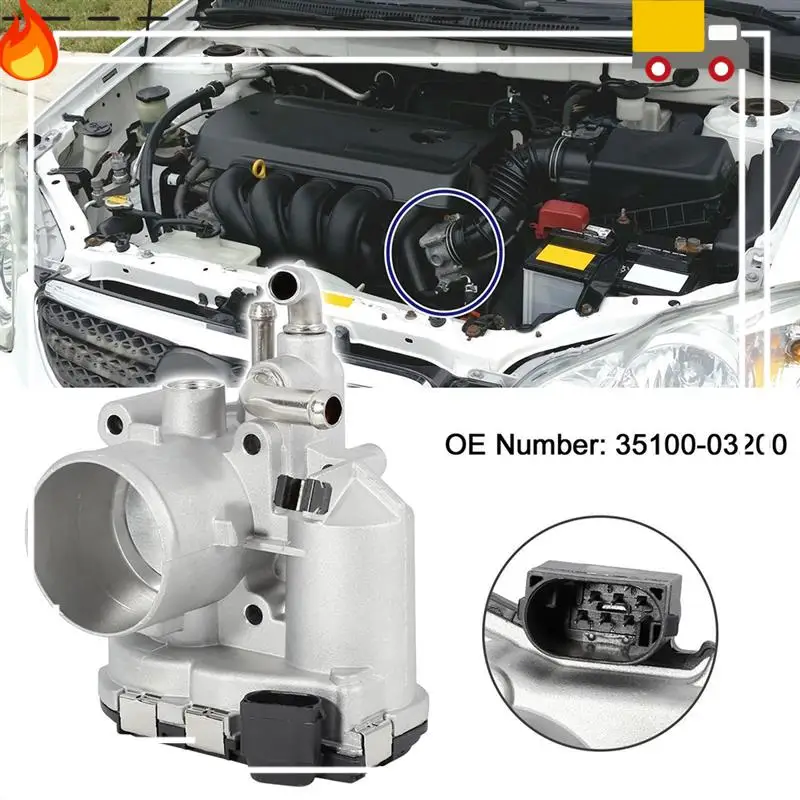 

Silver Throttle Body Valve Metal Throttle Body Valve For Hyundai Kia 3510003200 35100-03200