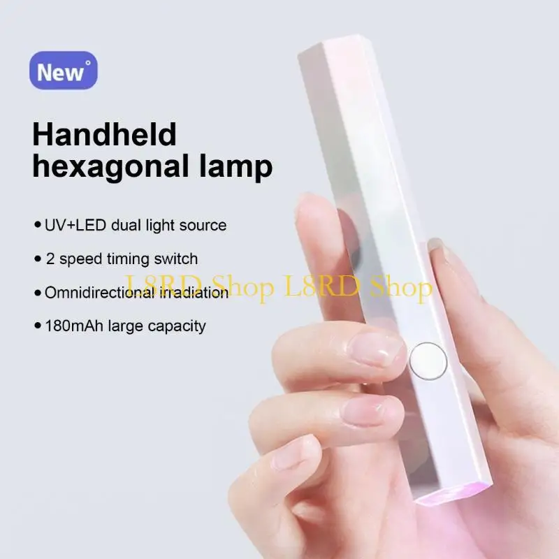 L8RD Handheld UV Lamp for Gel Nails,LED Lamp Dryer,Mini Light