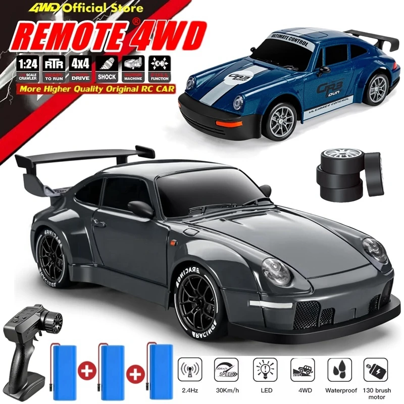 

4WD RC Drift Car High Speed Racing Radio Remote Control Vehicle with LED Lights Sport Car Toy Gift for Adults Boys Girls Kids