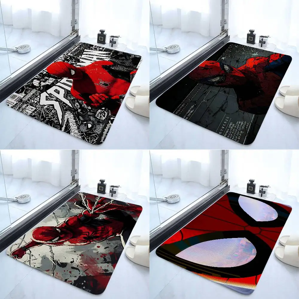 Cool-S-spider-manS Classic Movie Bodenmatte, saugfähige Badezimmermatte, einfache, schmutzabweisende Türmatte, für Zuhause, Küche, Fußmatte, Eingangsbereich