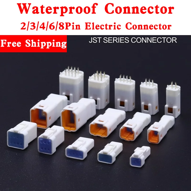 5/10/100Sets JST 2/3/4/6/8 Pin Way Female Male Automotive Connector Plug Housing for Car 02R-JWPF-VSLE-S 04T-JWPF-VSLE-S B02B