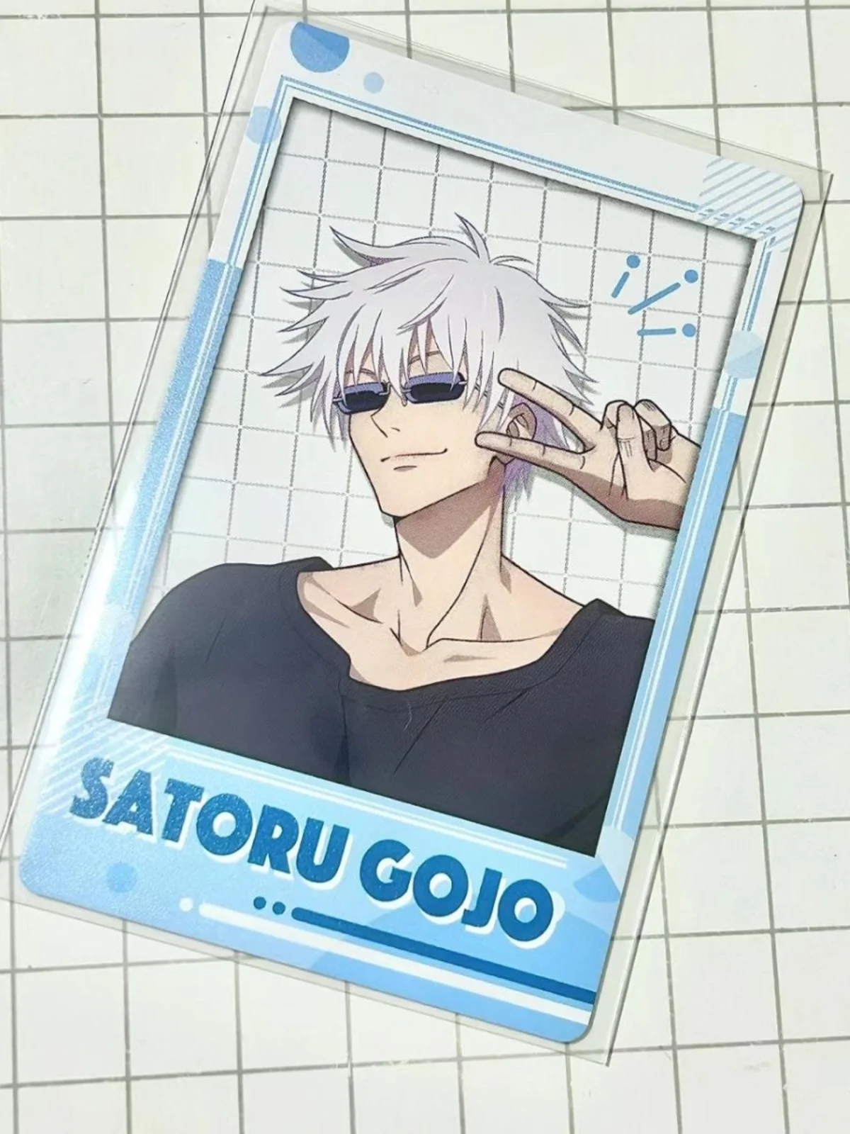 Anime Jujutsu Kaisen Satoru Gojo Cosplay Acrylic Instant Camera Decorate Gorgeous Small Card Butamine Birthday Graduation Gift