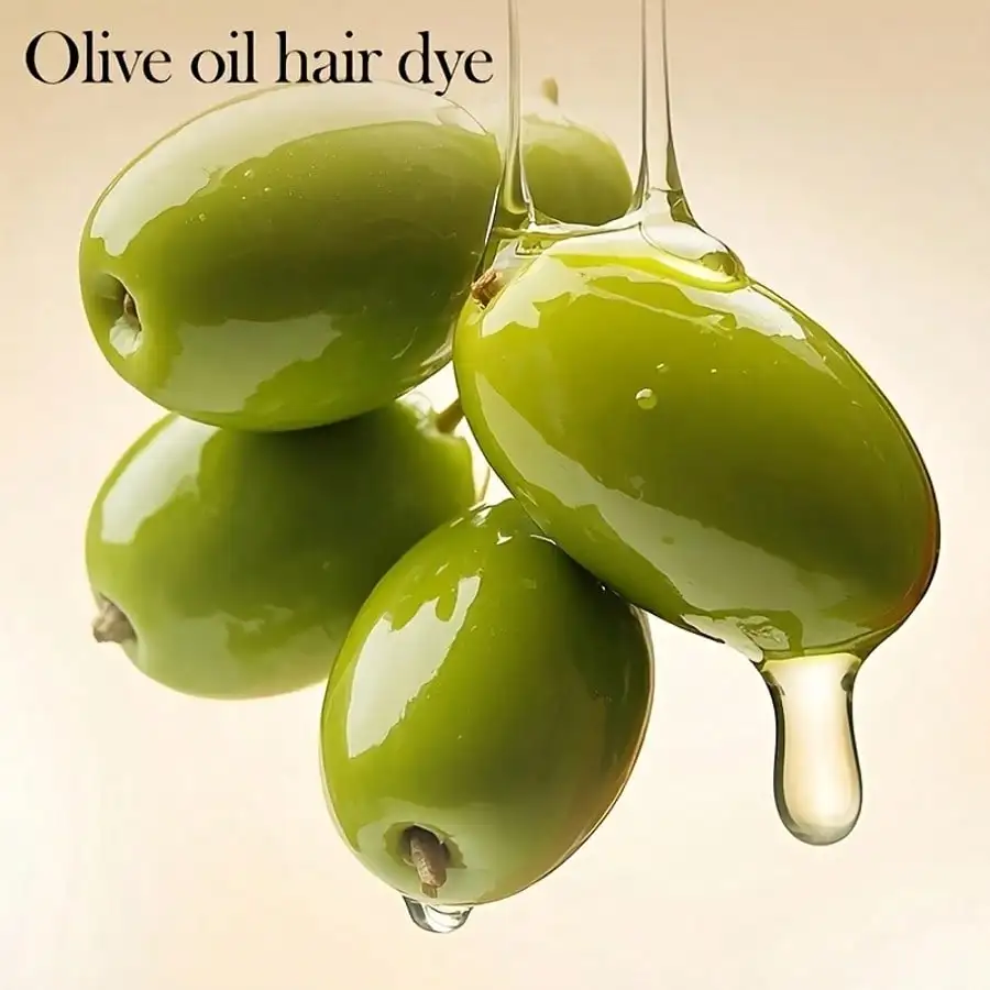 صبغة شعر أسود طبيعي 1 قطعة/5 قطعة/10 قطعة تركيبة زيت الزيتون تغطي الشعر الأبيض لون طويل الأمد دون ضرر فروة الرأس