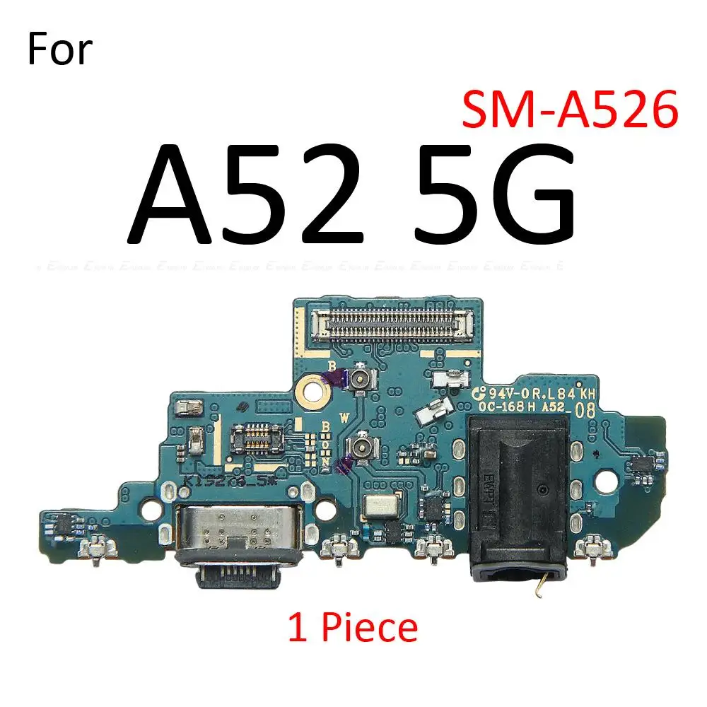 USB Charging Dock Port Board With Microphone Fast Charger Flex Cable For Samsung Galaxy M42 M51 A51 A52 A71 A72 A90 4G 5G