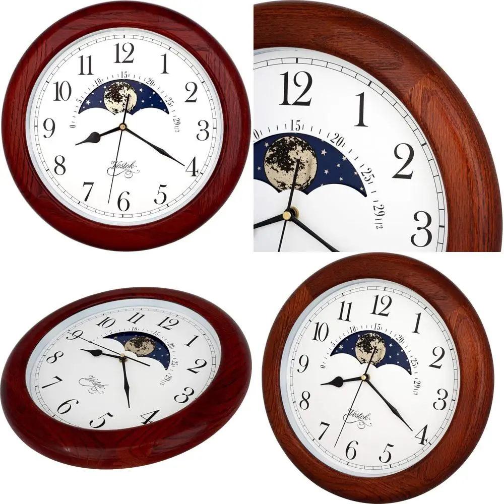 นาฬิกาแขวนผนังแบบกลไก 14 นิ้ว ทำจากไม้โอ๊คแท้ พร้อมเข็มวินาทีแบบเคลื่อนที่เรียบ ดีไซน์สวยงาม เหมาะสำหรับตกแต่งบ้านและเป็นของขวัญ