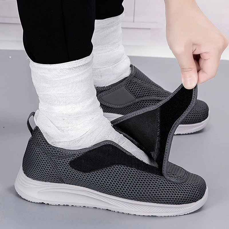 Suitable For Middle-Aged And Elderly People With Foot Swelling Adjustable Walking Shoes Comfortable Breathable Convenient 35-46