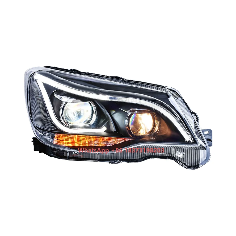 

Новая светодиодная фара 12 В в сборе для Subaru Forester 2013-2017, комплект светодиодных фар для переднего освещения автомобиля