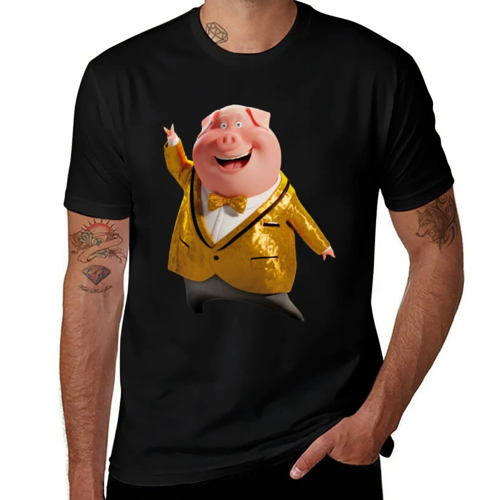 GUNTHER - SING 2 T-Shirt Trendy Casual Short Sleeve Shirt T-Shirt