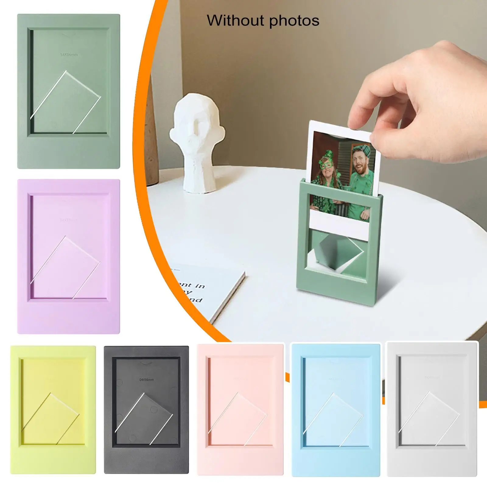 3 Inch Mini Frames Colorful Vertical Photo Frame Home Office Desktop ​For Fujifilm Mini 12/11/9/8/7/40/90 Mini Film Photo Frame