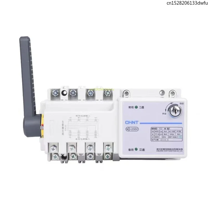 CHINT Dual Power Switch NH42-63/4SZ NH42-100/4SZ NH42-160/4SZ Conversion Switch with Handle NH42 ATS