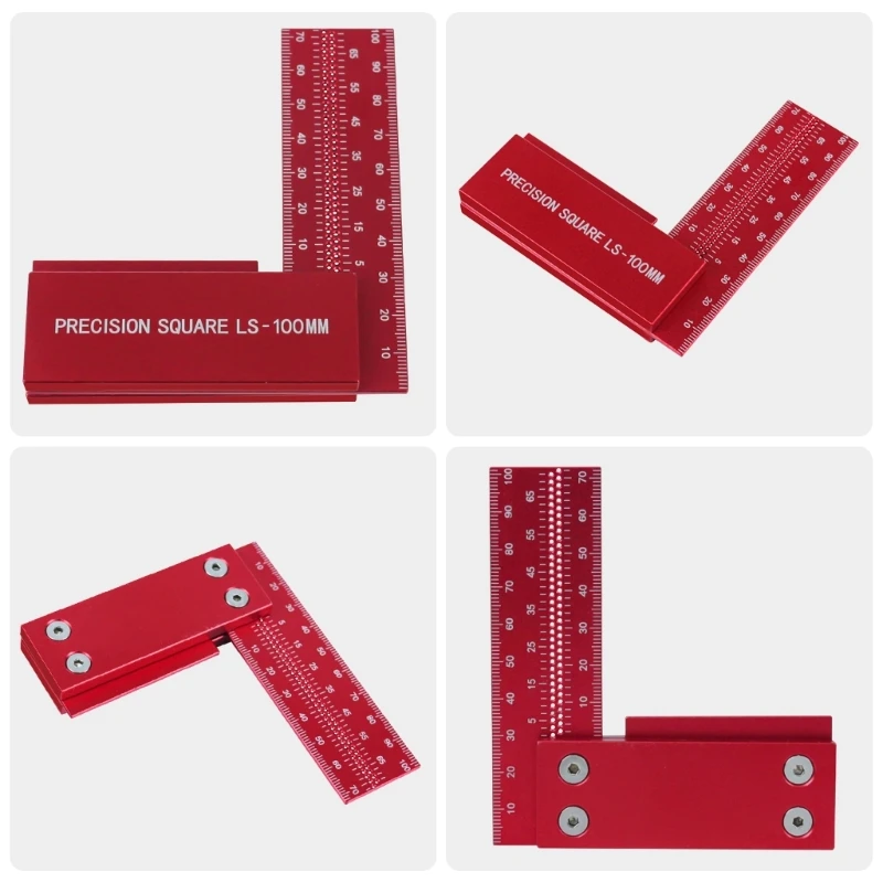 Professional L Angles Rule Woodworker Essential Precisions Marking Tool Measuring Instrument for Furniture Making