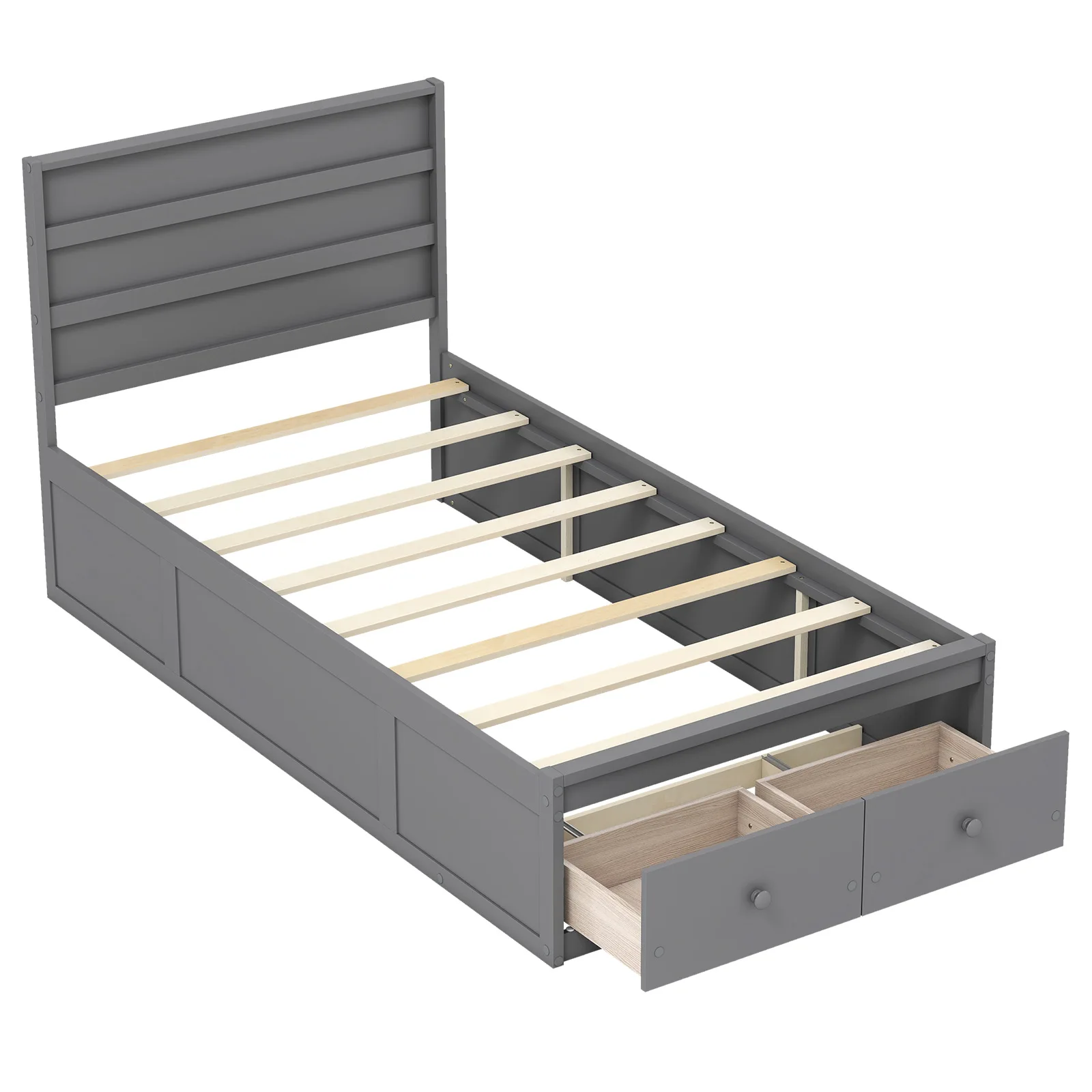 Bed Frame W/ Storag…