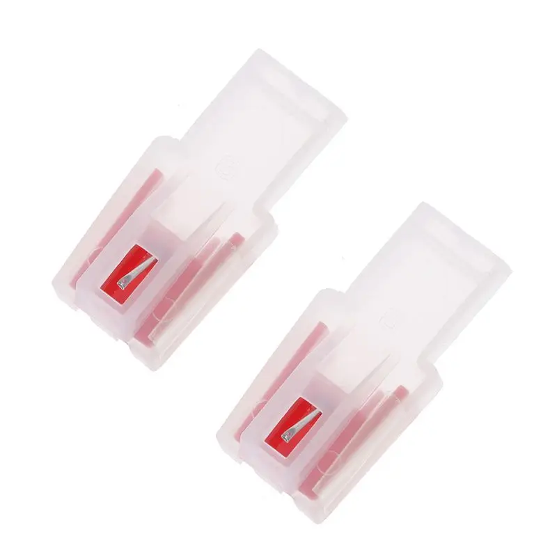 2pcs Better Durability Turntable Stylus Needles Dynamic Magnetic Turntable Needles Record Player Reader Repair Props