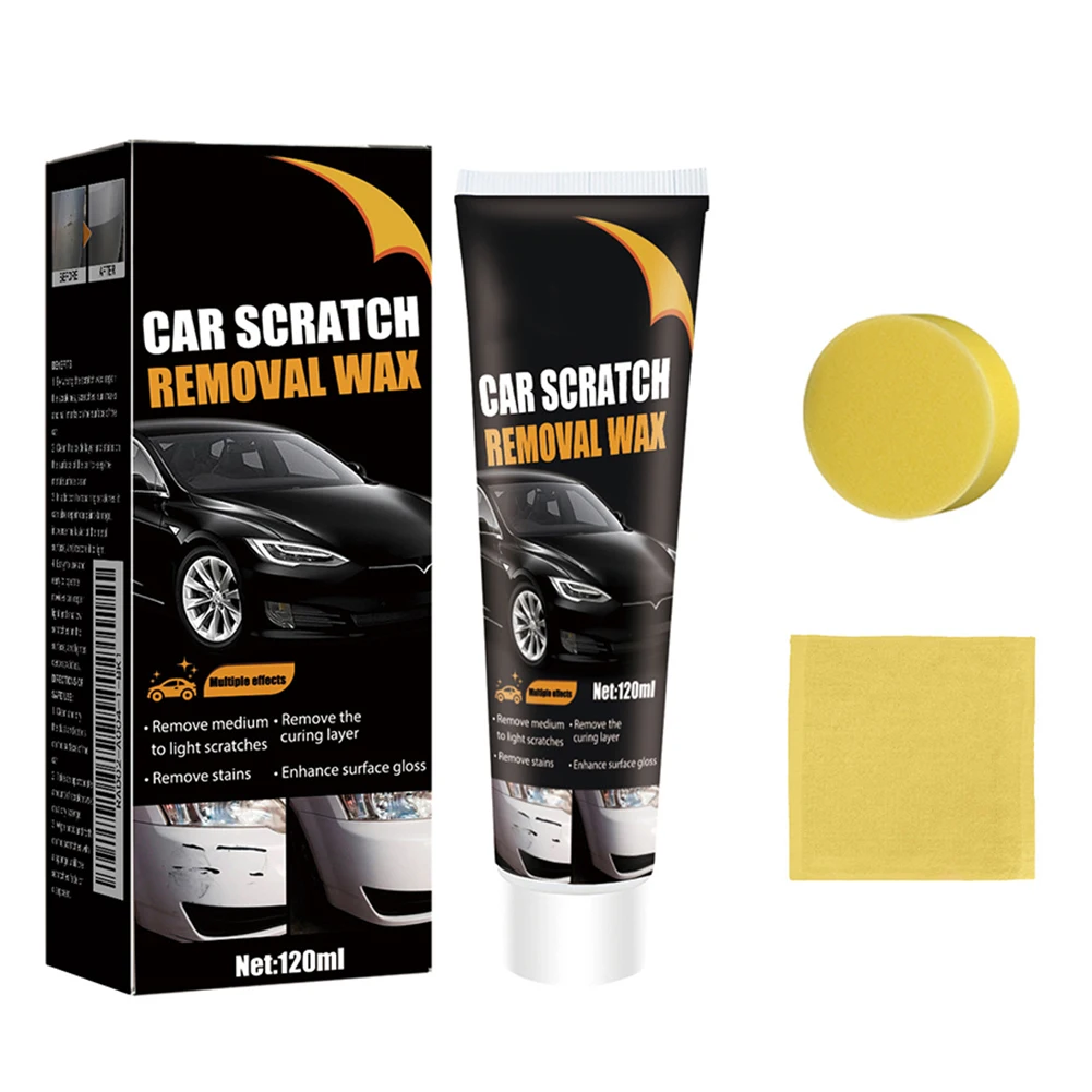 Scratch Repair Paste Polishing Wax Kit Home Use Automotive Repair Microfiber Wipe Included For Quick Scratch Fix