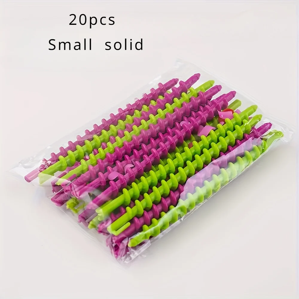 20 pcs/set spiral hair curling rods DIY hair perm rollers hairstyling tools