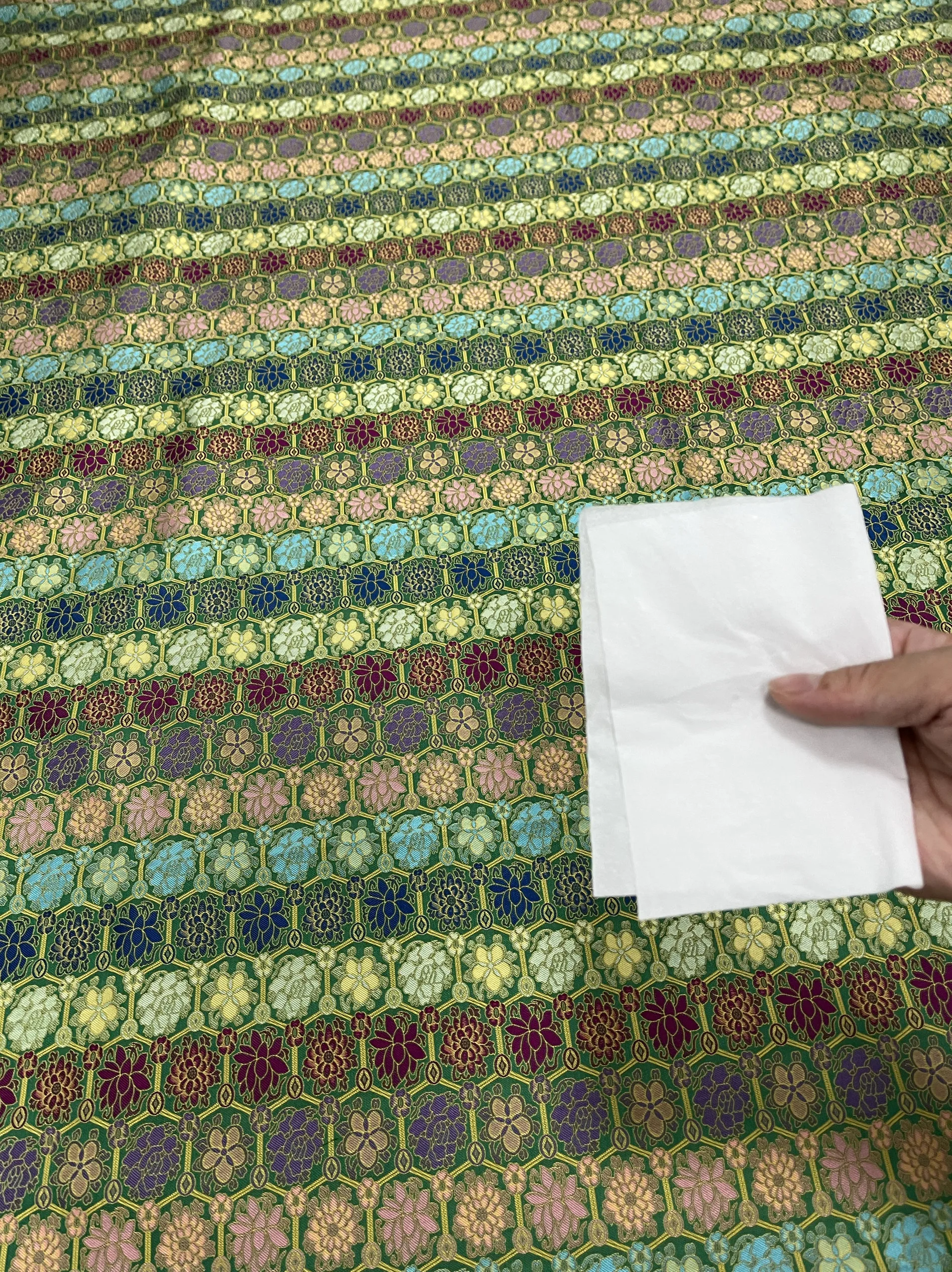 High Quality 36momme Song Dynasty Brocade Fabric High-End Coat Vest High-Grade Real Silk Cloth