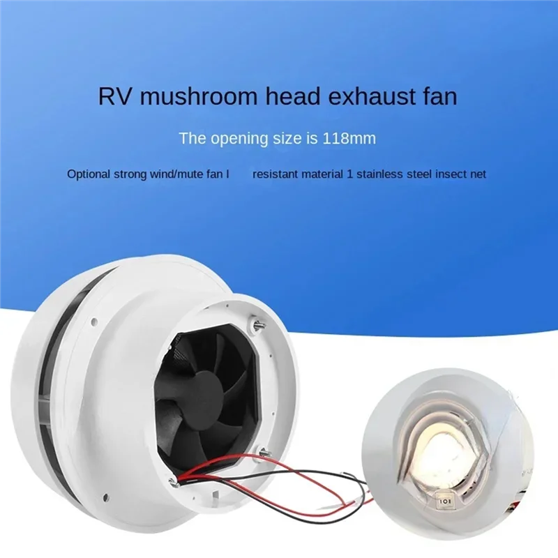 Kipas Atap ABLE-RV 12V Ventilasi Udara Plafon Pendingin Grille Untuk Karavan Untuk Camper Motorhome Travel Trailer Van