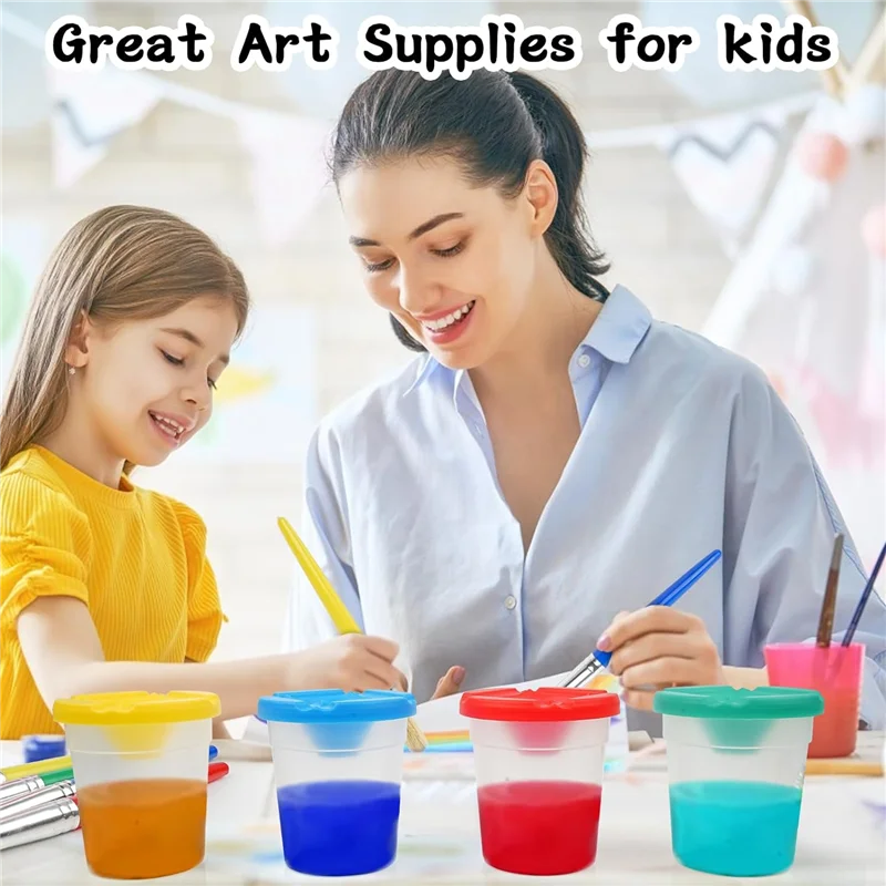 

A21R-Kids Paint Brushes, 17Pcs Childrens Paint Brushes Set, Colorful Paint Brushes For Children Toddlers Beginners, Face