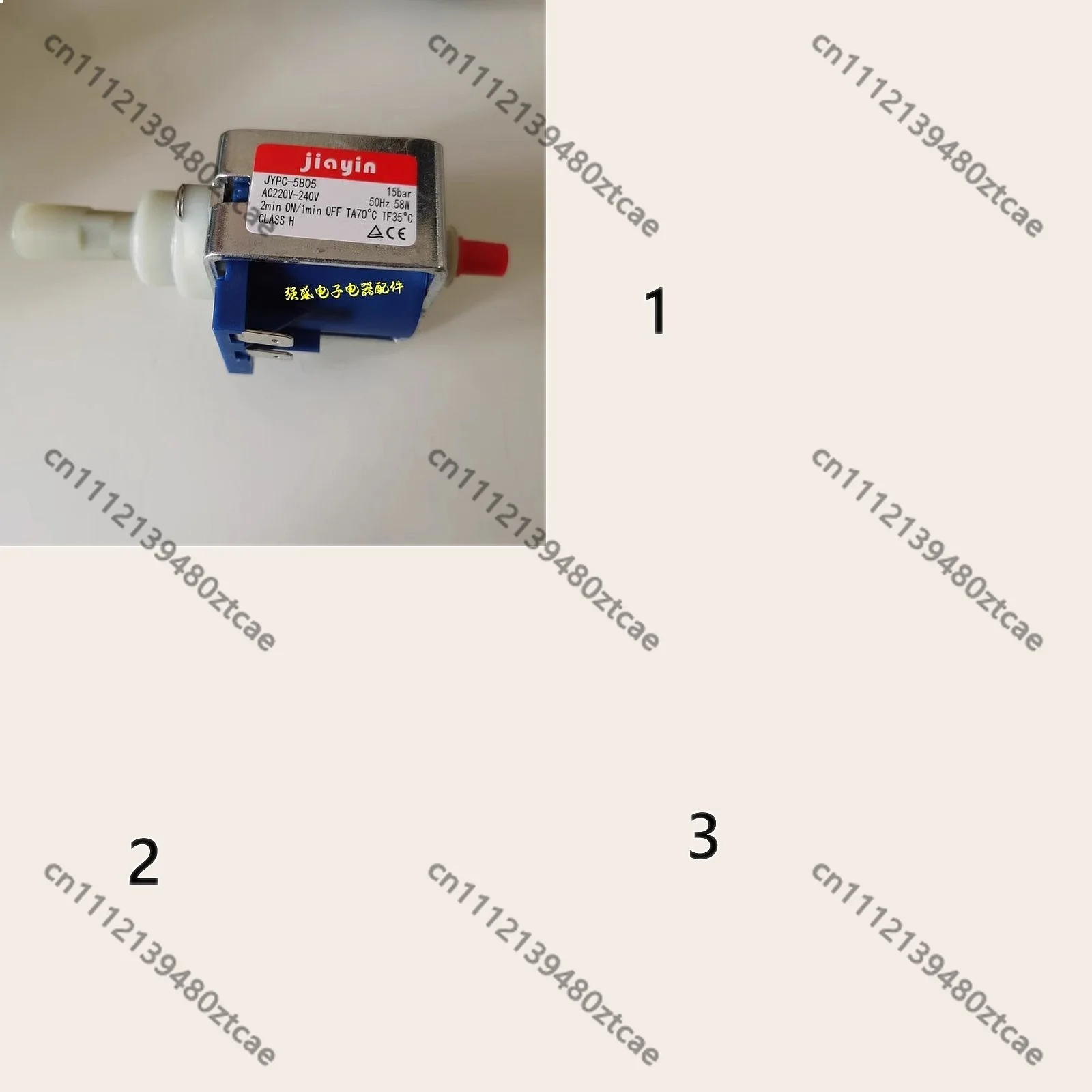 High Pressure Steam Cleaning Machine Accessories JYPC-5B05 Water Pump Coffee Machine 58W Electromagnetic Pump 15Bar