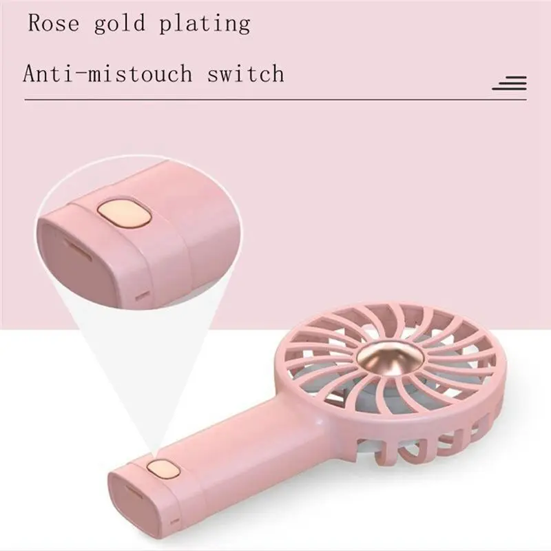 A01M-Handheld Mini Fan Cool Aromatherapy Small Fan Built In Aromatherapy USB Charging Silent Small Fan Wind Power Small Fan