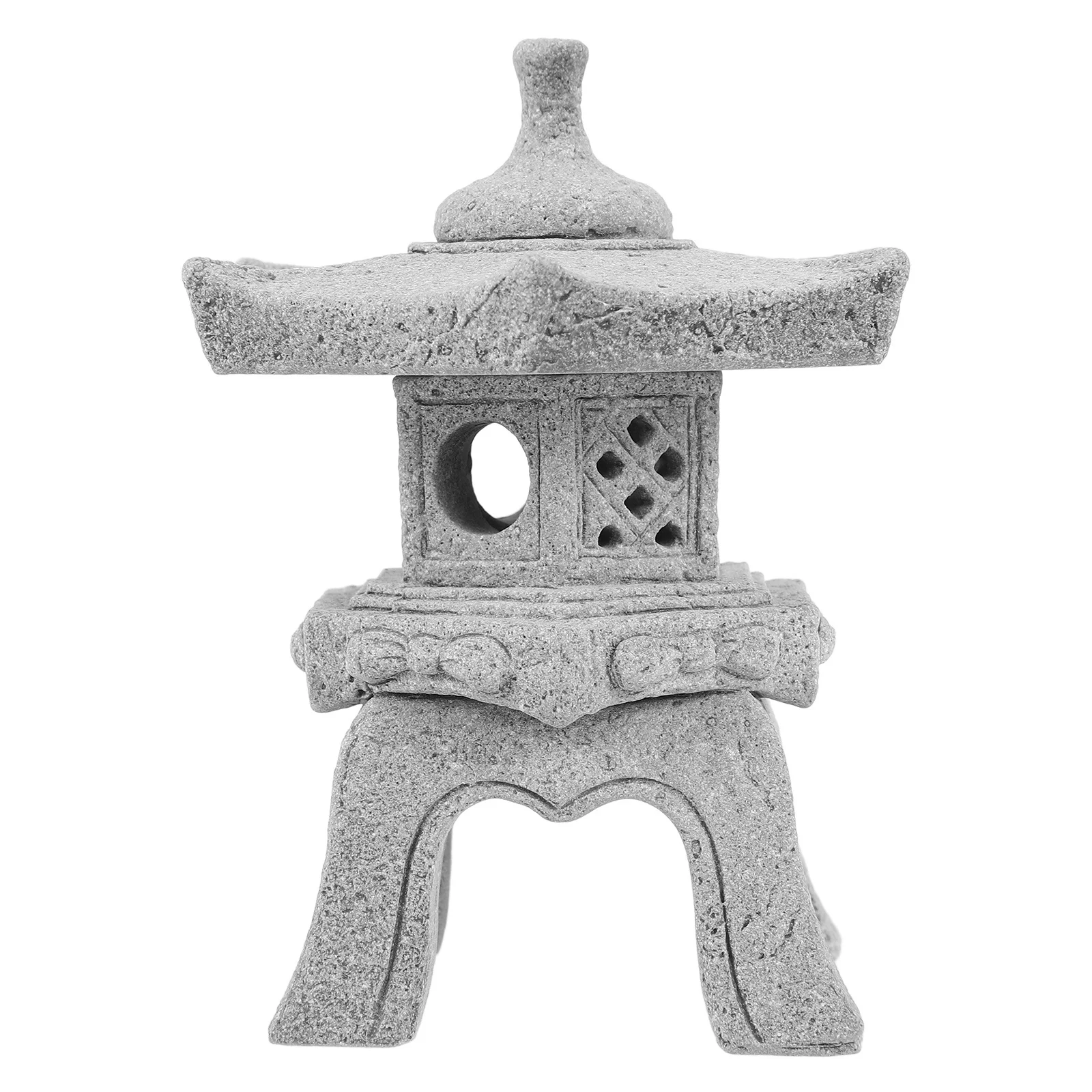 

Japanese Miniature Stone Lantern Pagoda Sandstone Zen Garden Decoration Aquarium Micro Bonsai Landscape Patio Outdoor Decor