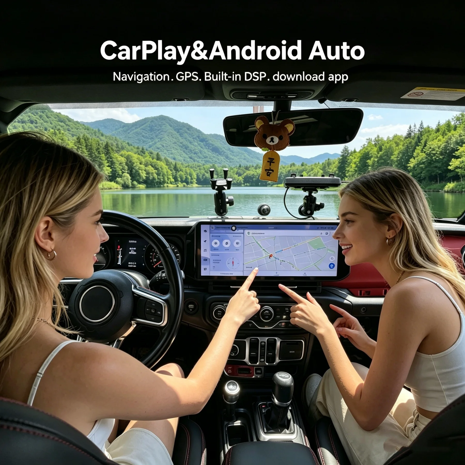 

15 Inch Android Car Radio For Jeep Wrangler JL Rubicon Gladiator 2018- 2024 Multimedia Digital Cluster Dashboard