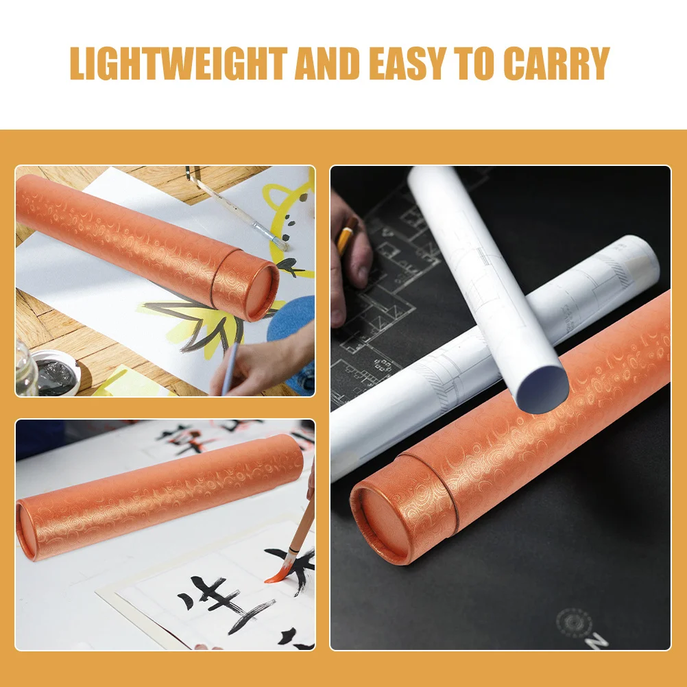 2 قطعة أنابيب تخزين المستندات الملصق القابلة للتوسيع طول قابل للتعديل أنبوب بريد صلب للأعمال الفنية ملصقات الخط مخطوطات