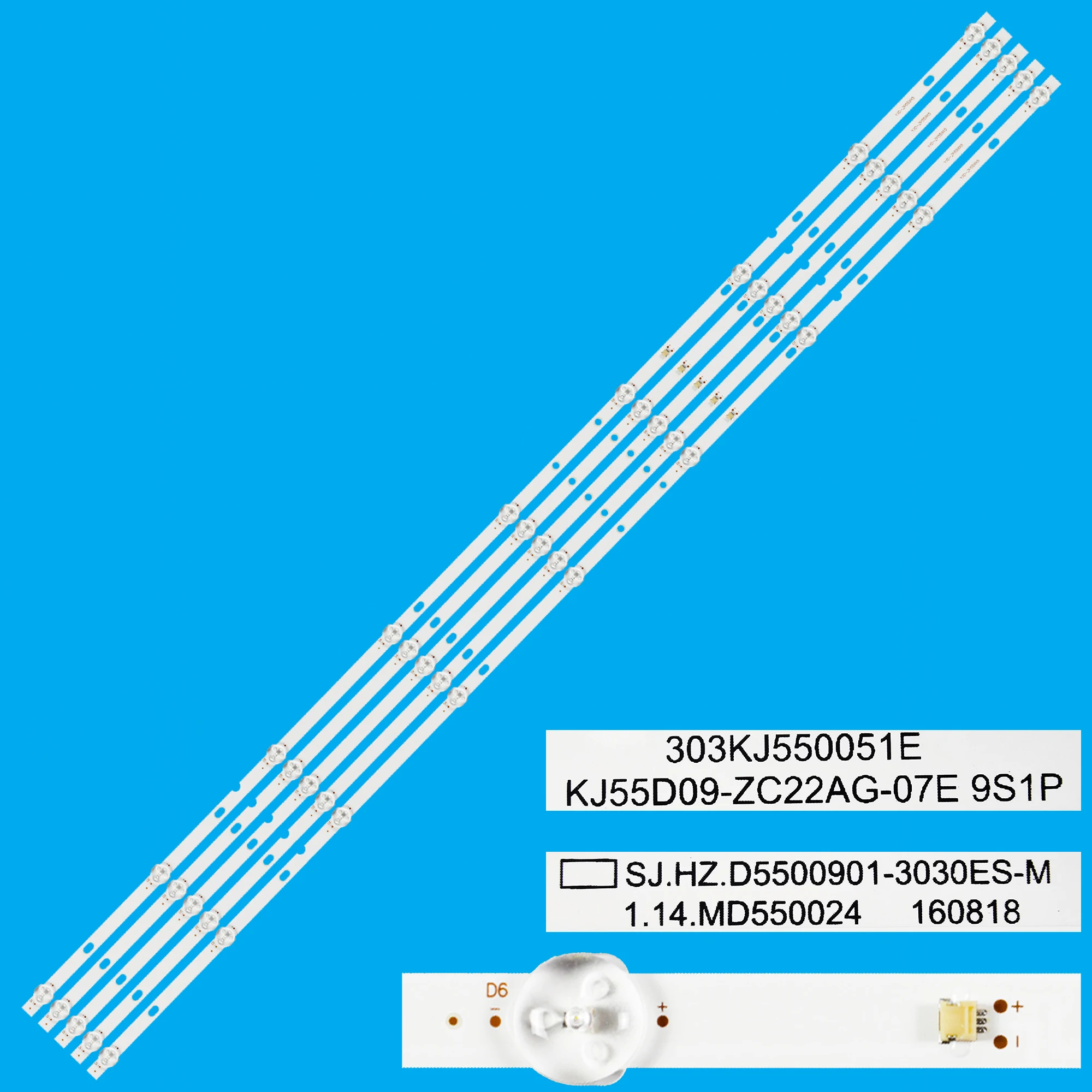 fita de retroiluminacao led para ze55acs 55lu1207 st5461d114 303kj550052e m55acs k55acs kj55d09 zc42ag01e kj55d09 zc22ag 05 01