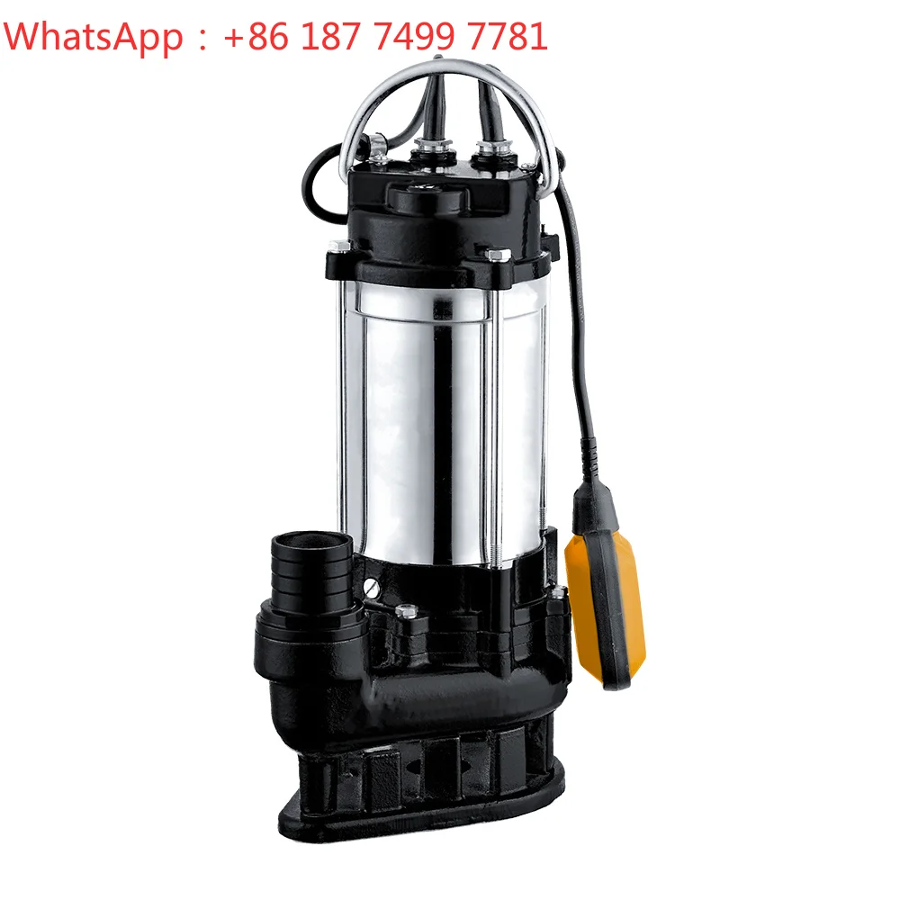 V-Series 2Inch Non-clogging Submersible Dirty Water Pump 750W with Internal Ceramic Seal for Sewage