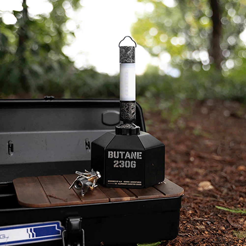 خزان الغاز الغطاء الواقي سبائك الألومنيوم علبة الغاز الغطاء الواقي المضادة للسقوط في الهواء الطلق خزان الغاز أدوات التخييم #3