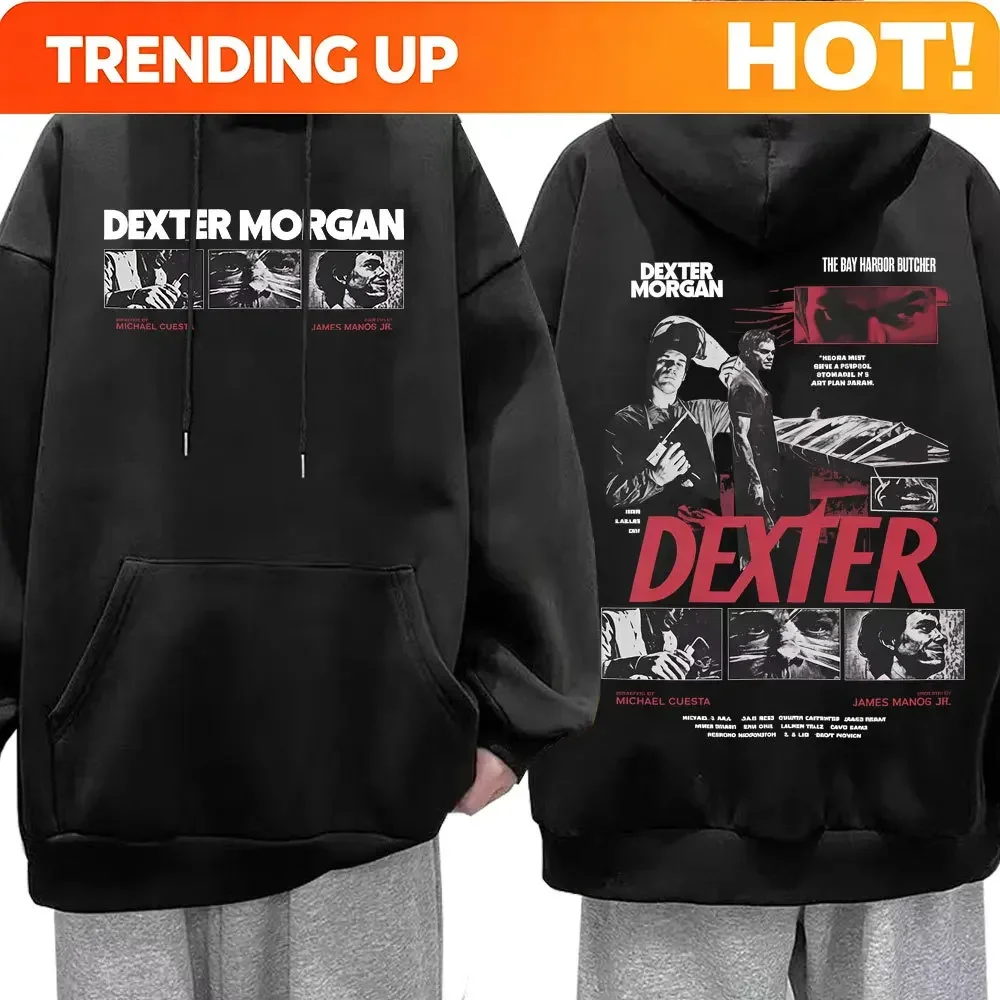 Customization TV Play Dexter Morgan The Bay Harbour Butcher Hoodies Men's Women Casual Oversized Hooded Sweatshirts Fashion Vint