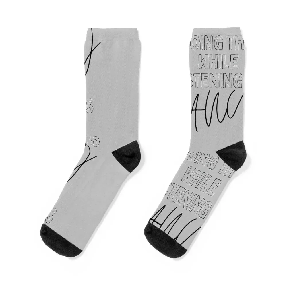 

Now Playing: LANY in Black Typography Print Socks short new in's Socks Girl Men's