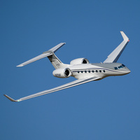 ﻿ Xfly Dual Engine 70mm J-65 Gulfstream Large Business Jet Airplane Channel Jet Assembled Fixed Wing Model Outdoor Toy